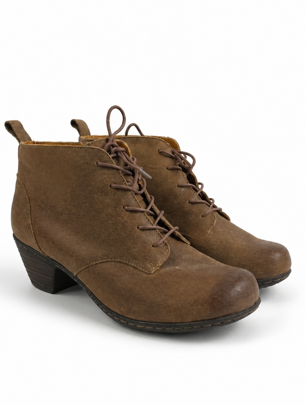 Softspots Sofi Tan Leather Upper Women's Ankle Boots Size 8